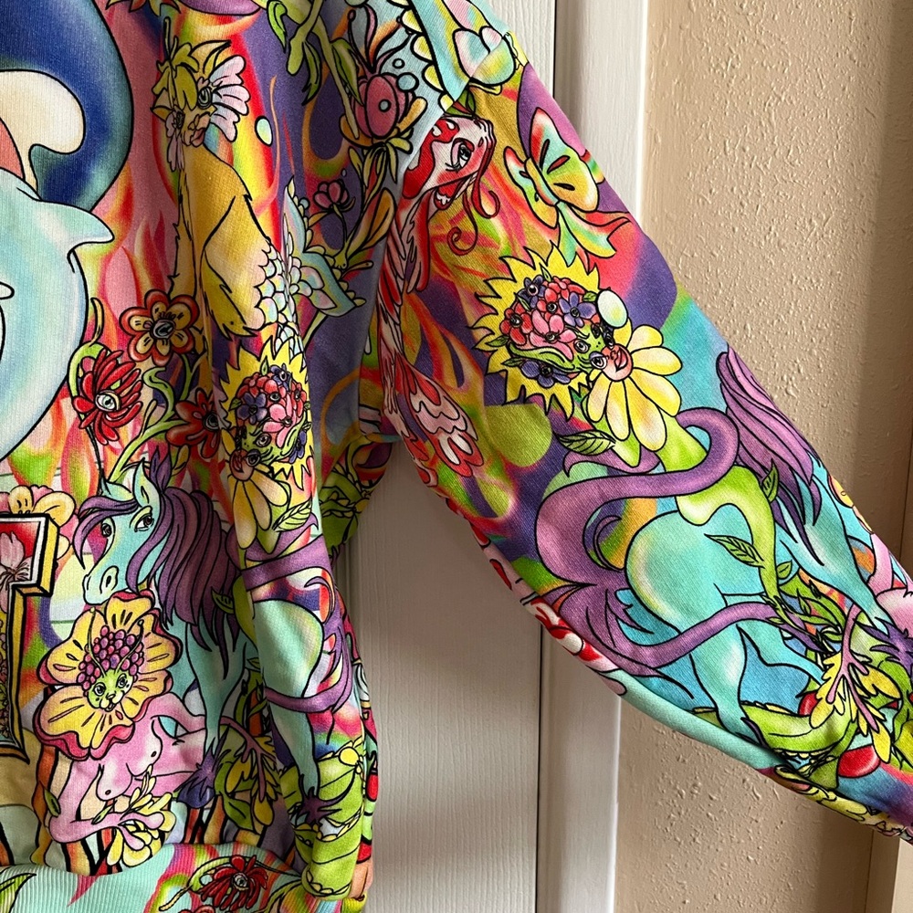 Desigual Maria Escote Y2K colorful hoodie M - Picture 3 of 7